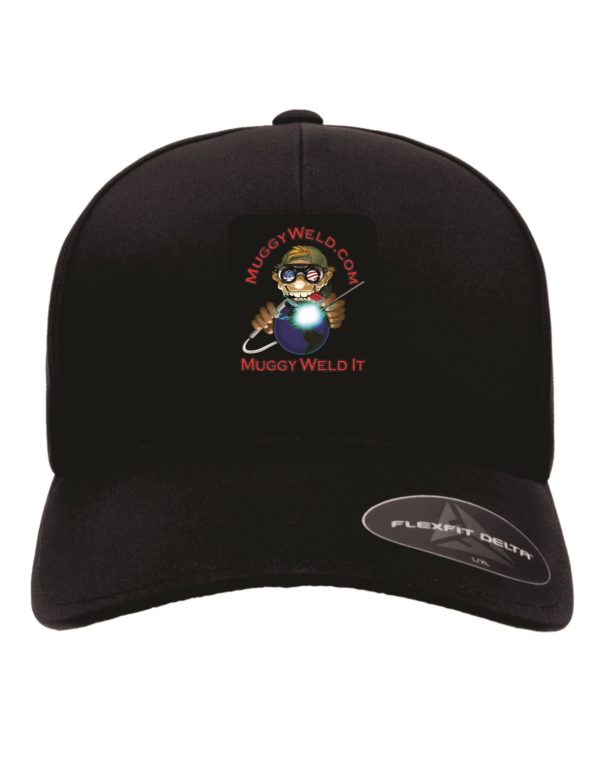 Muggy Weld Black Flexfit Delta hat